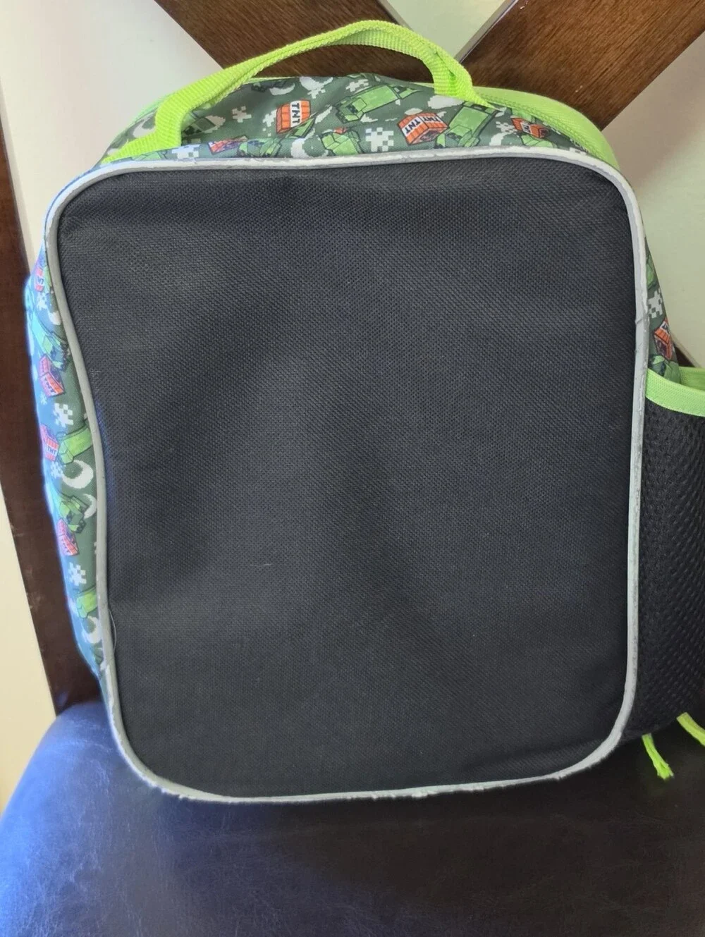 Minecraft Keeper Kids Backpack Set in Black and Bright Green